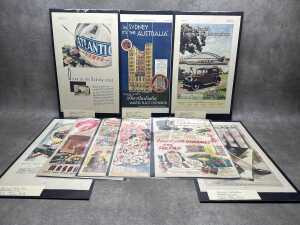 Collection of original and reproduction advertisement prints