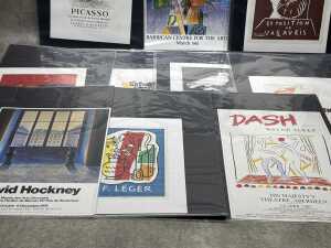 Collection of original and reproduction art exhibition prints - 3