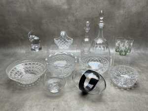 Crystal and glass