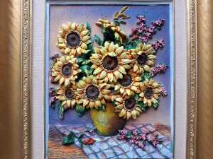 Two wall mounted 3D paintings - 3