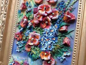 Four wall mounted 3D paintings - 4