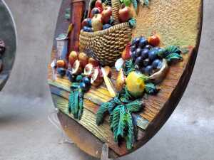 Two wall mounted 3D painting plate - 5