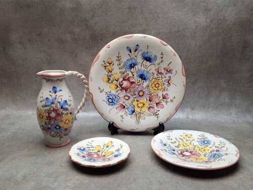Four vintage Honig pottery pieces