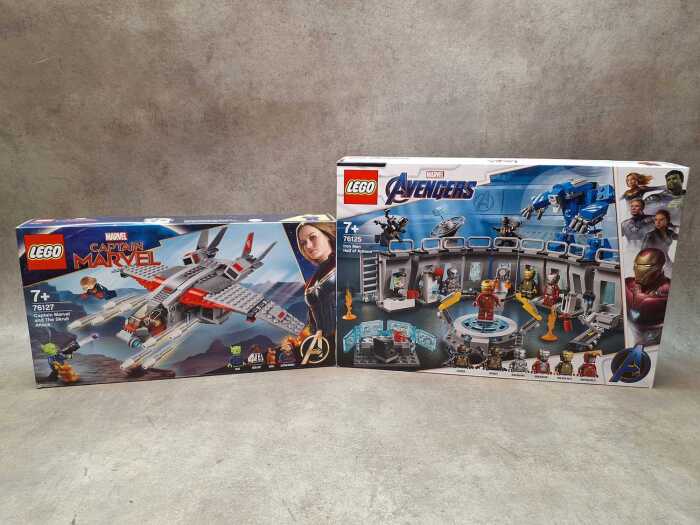 Two LEGO Marvel playsets