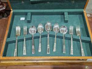 Art Deco Viner & Hall silver-plated cutlery setting for six - 3