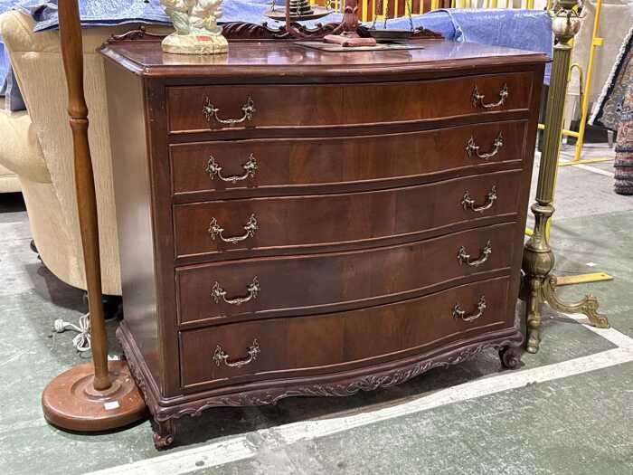 J. A. Pickering chest of five drawers