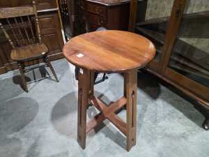 Arts and crafts blackwood occasional table - 2