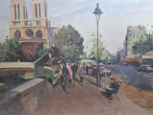 Two French-themed framed artworks - 2