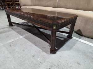 Timber veneer coffee table - 3