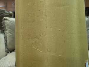 Mid-century Italian ceramic lamp with original yellow - 4