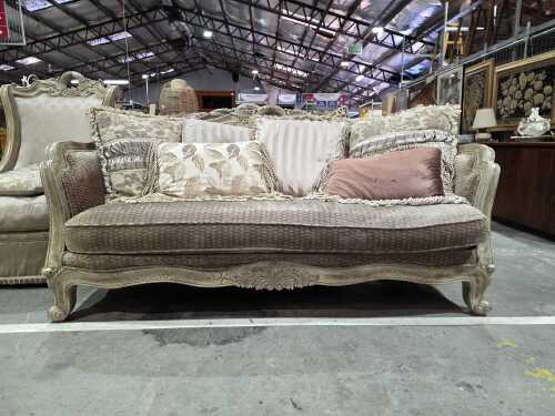 Monarchy three-seater French Rococo-Style sofa