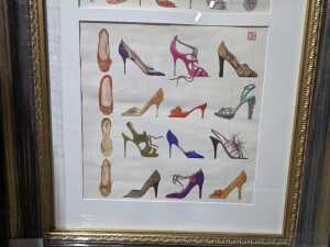 Pauline Place, 'Shoes' multimedia printed on canvas - 3