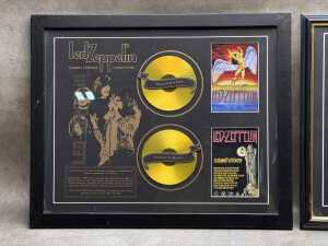 Two Led Zeppelin 'Unseen, Unheard, Unearthed...' framed memorabilia collages - 2