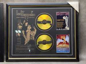 Two Led Zeppelin 'Unseen, Unheard, Unearthed...' framed memorabilia collages - 3
