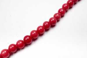 A red spinel bead and key necklace in sterling silver - 3