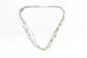 A necklace and padlock bracelet in sterling silver - 2