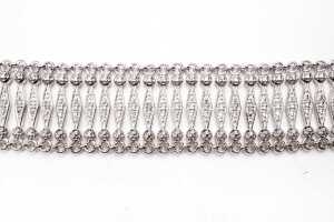 A bracelet and two rings in sterling silver - 4