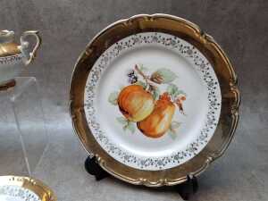White and gold Bavarian porcelain part afternoon tea sets - 4
