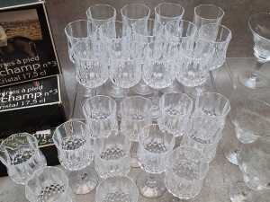Assorted stemmed glassware - 2