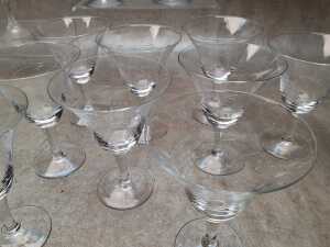 Assorted stemmed glassware - 6