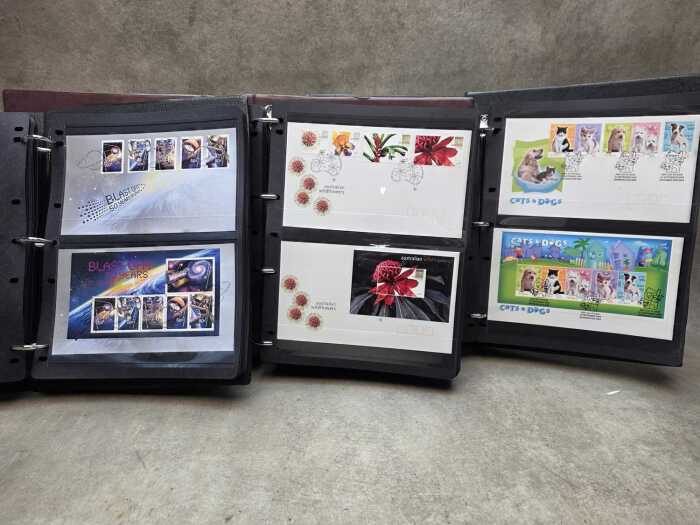 Three albums of Australia Post First Day Covers