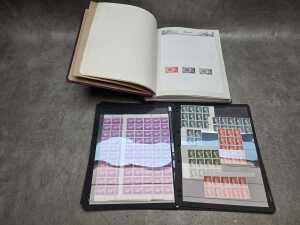 Australian stamp album- mainly mint hinged blocks - 2