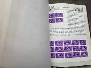 Australian stamp album- mainly mint hinged blocks - 4