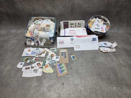 Early decimal first-day covers in tins