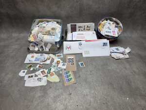 Early decimal first-day covers in tins