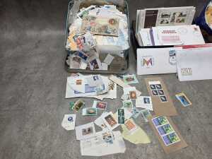 Early decimal first-day covers in tins - 2