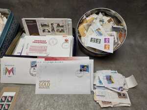 Early decimal first-day covers in tins - 3