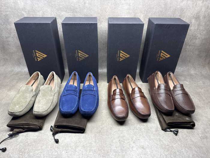 Four pairs of NEW Nappa Tori Australia leather men's shoes size UK 9