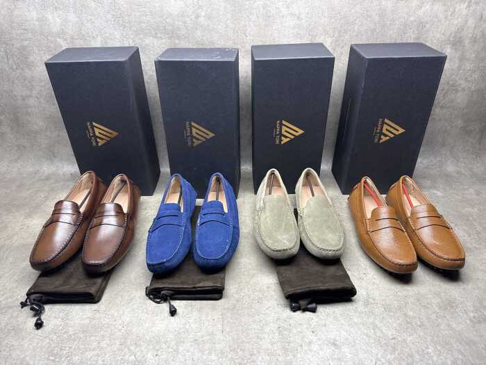 Four pairs of NEW Nappa Tori Australia leather men's shoes size UK 7