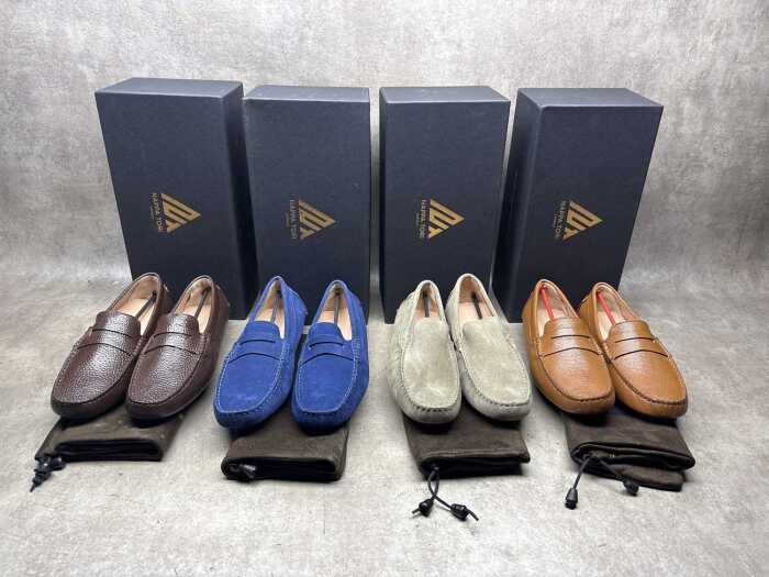 Four pairs of NEW Nappa Tori Australia leather men's shoes size UK 7