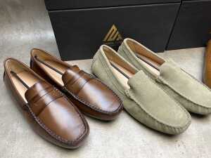 Four pairs of NEW Nappa Tori Australia leather men's shoes, size US 12 - 2