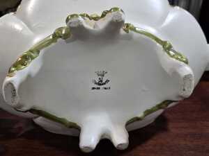 Capodimonte porcelain tureen with spoon and saucer - 7