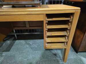 Mid-century timber desk - 3