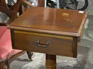 Timber pedestal hall stand - 2