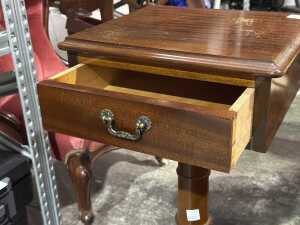 Timber pedestal hall stand - 3
