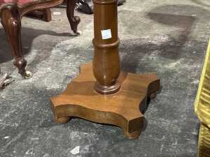 Timber pedestal hall stand - 4