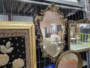 Gilt framed wall mirror - 2