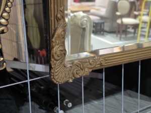 Gilt frame bevelled edge wall mirror - 3