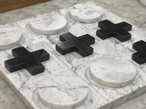 Black and white marble noughts and crosses - 2