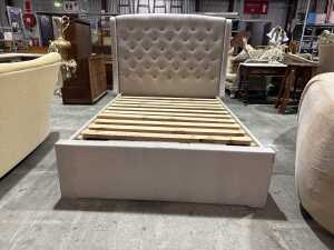 Modern fabric upholstered bedframe - 2