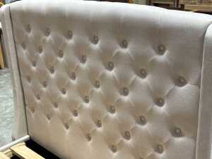 Modern fabric upholstered bedframe - 3