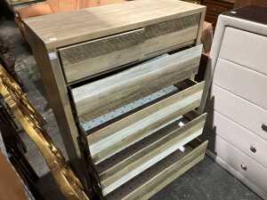 Shabby Chiq modern chest of six drawers - 3
