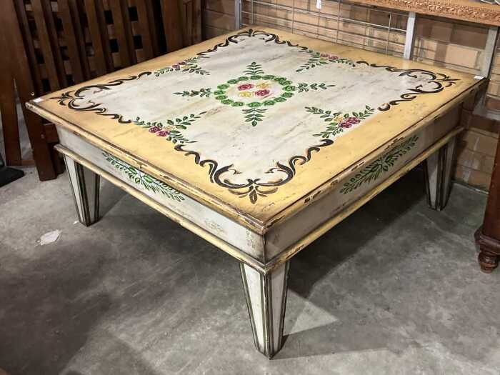 Hand-painted Bajot Rajwadi Chowki table