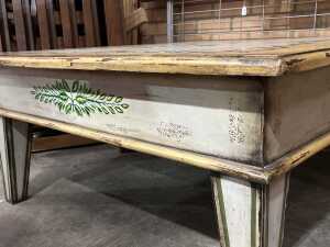 Hand-painted Bajot Rajwadi Chowki table - 3