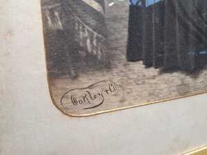 Antique photographic studio portrait of a standing woman - 3