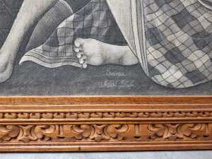 Balinese ink wash painting on cloth - 4